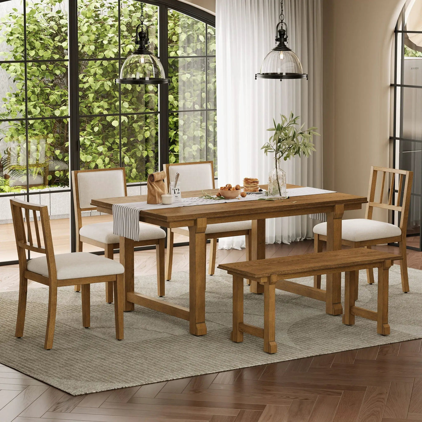 6 Piece Kitchen & Dining Room Furniture by Unique Piece Furniture