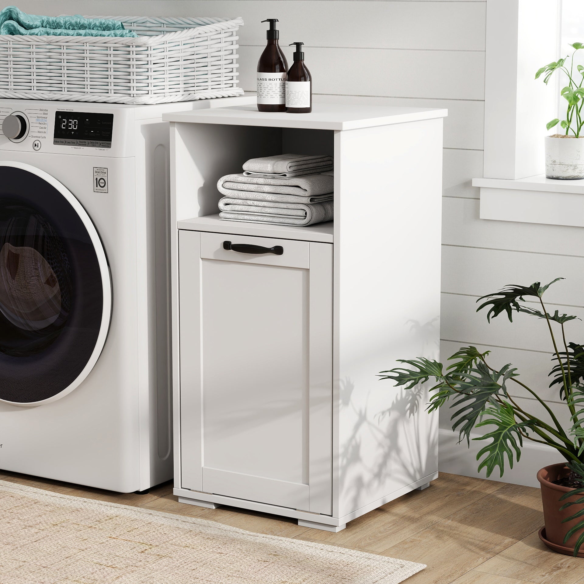 Laundry Cabinet with 1 Removable Liner Bag by HouseOfZazla