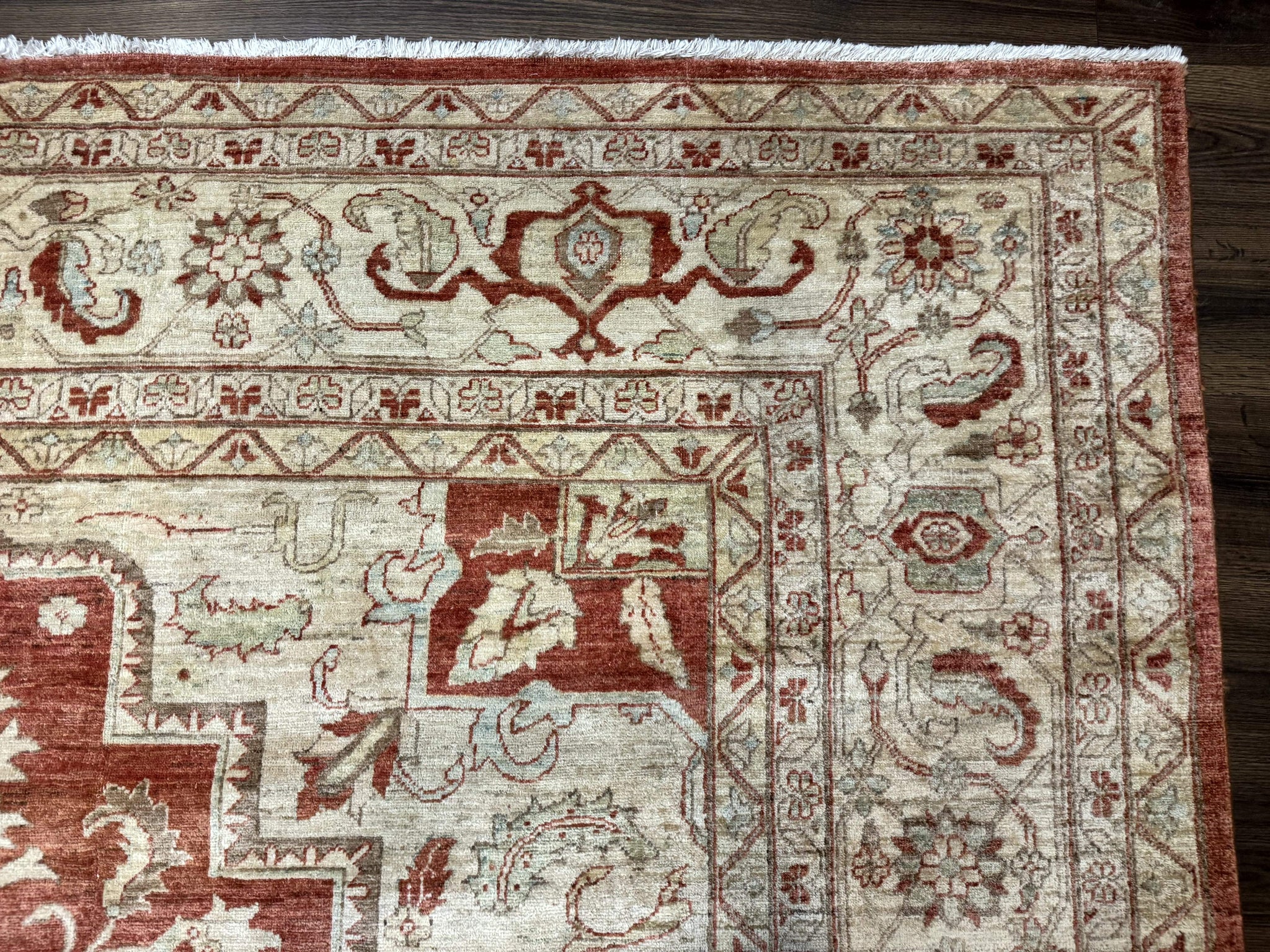 Turkish Heriz Serapi Rug 9x13, Geometric Medallion by Jewel Rugs