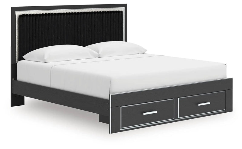 Zuraleus - Upholstered Panel Platform Storage Bed by Unique Piece Furniture
