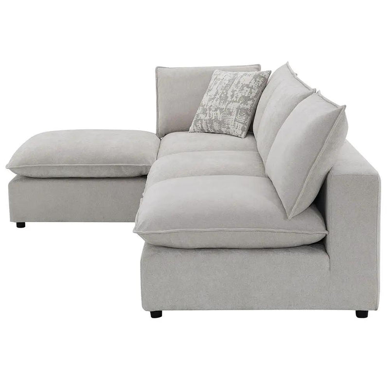 Marisa - Modular Ottoman - Beige Boucle by Unique Piece Furniture