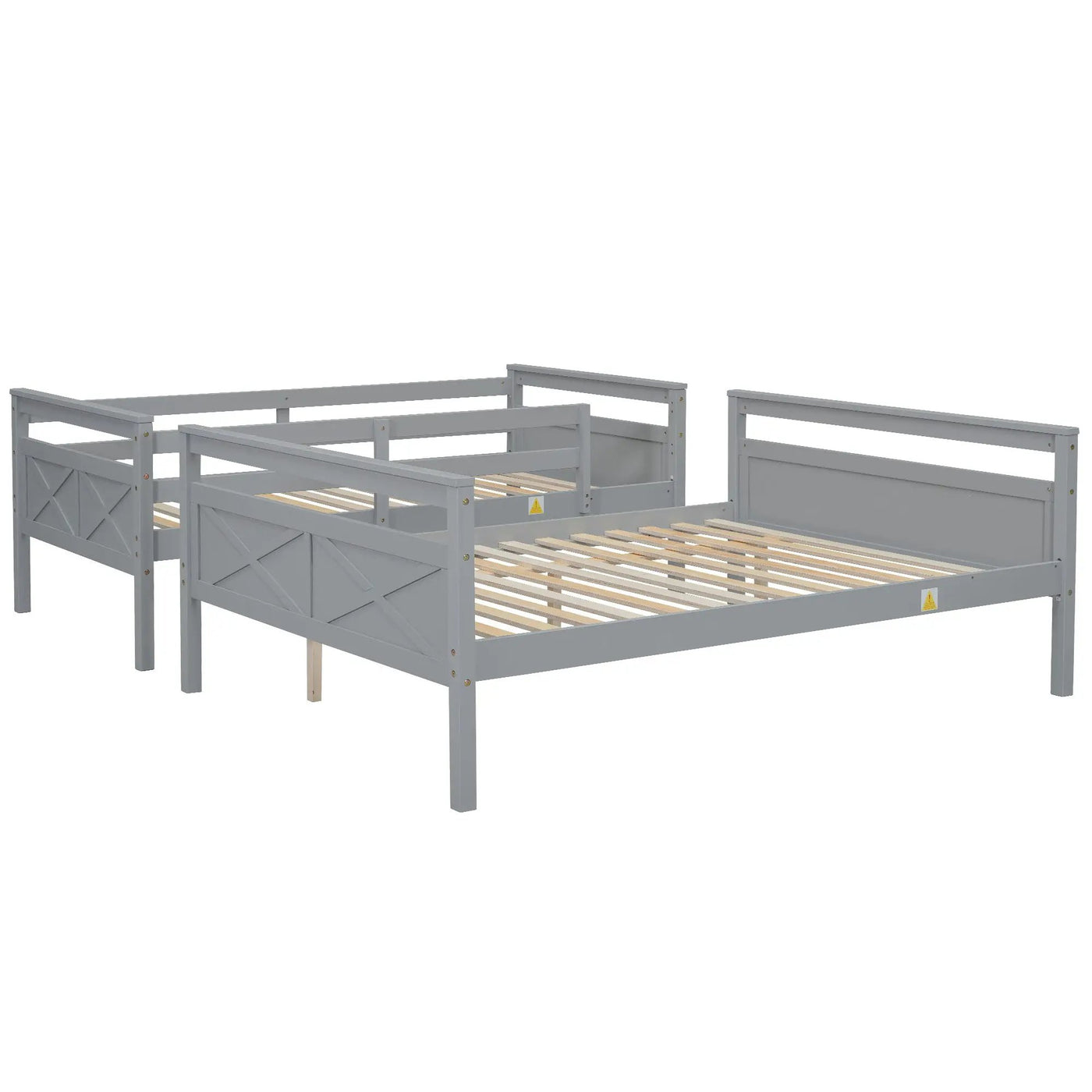 Bunk Bed With Ladder And Safety Guardrail by HouseOfZazla