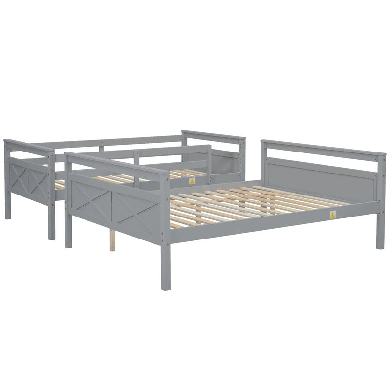 Bunk Bed With Ladder And Safety Guardrail by Unique Piece Furniture