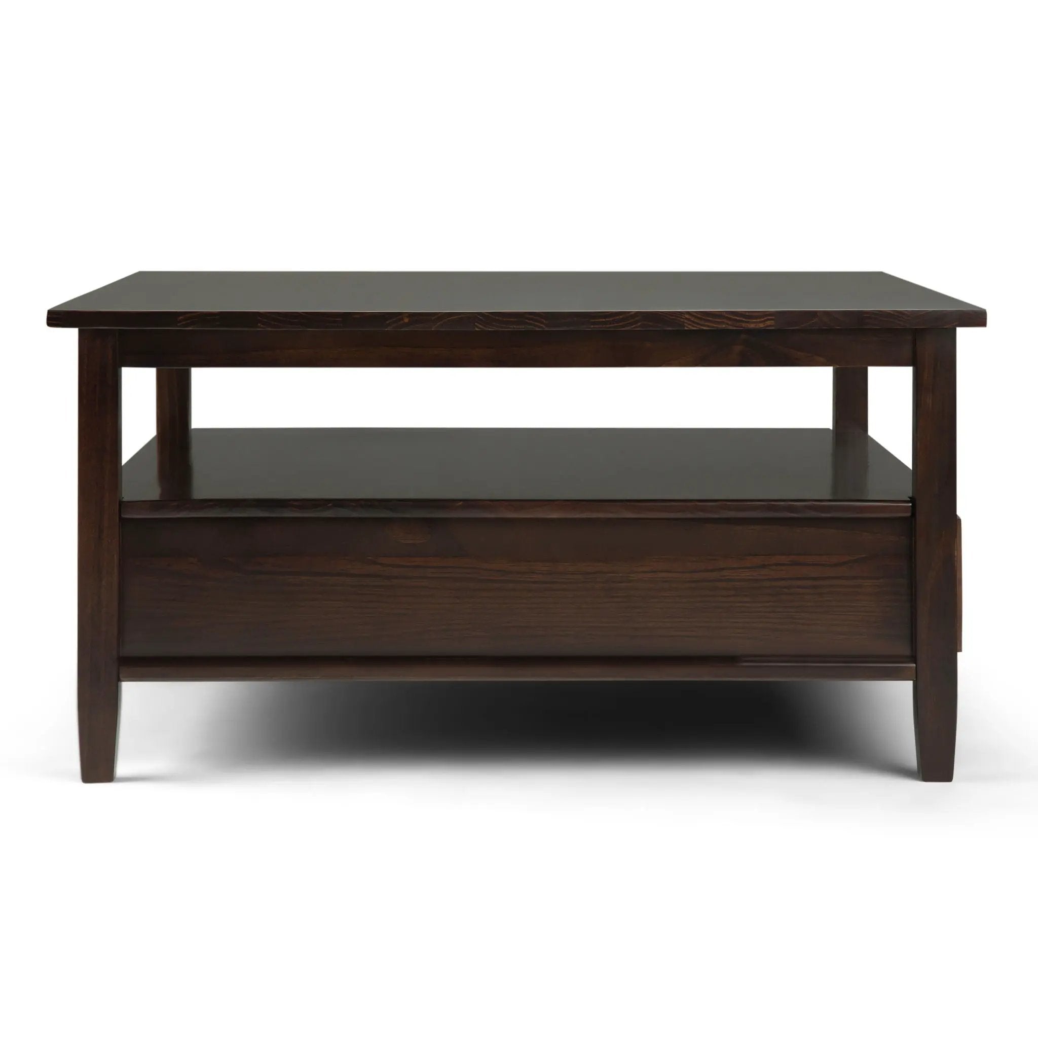 Warm Shaker - Square Coffee Table - Tobacco Brown by Unique Piece Furniture