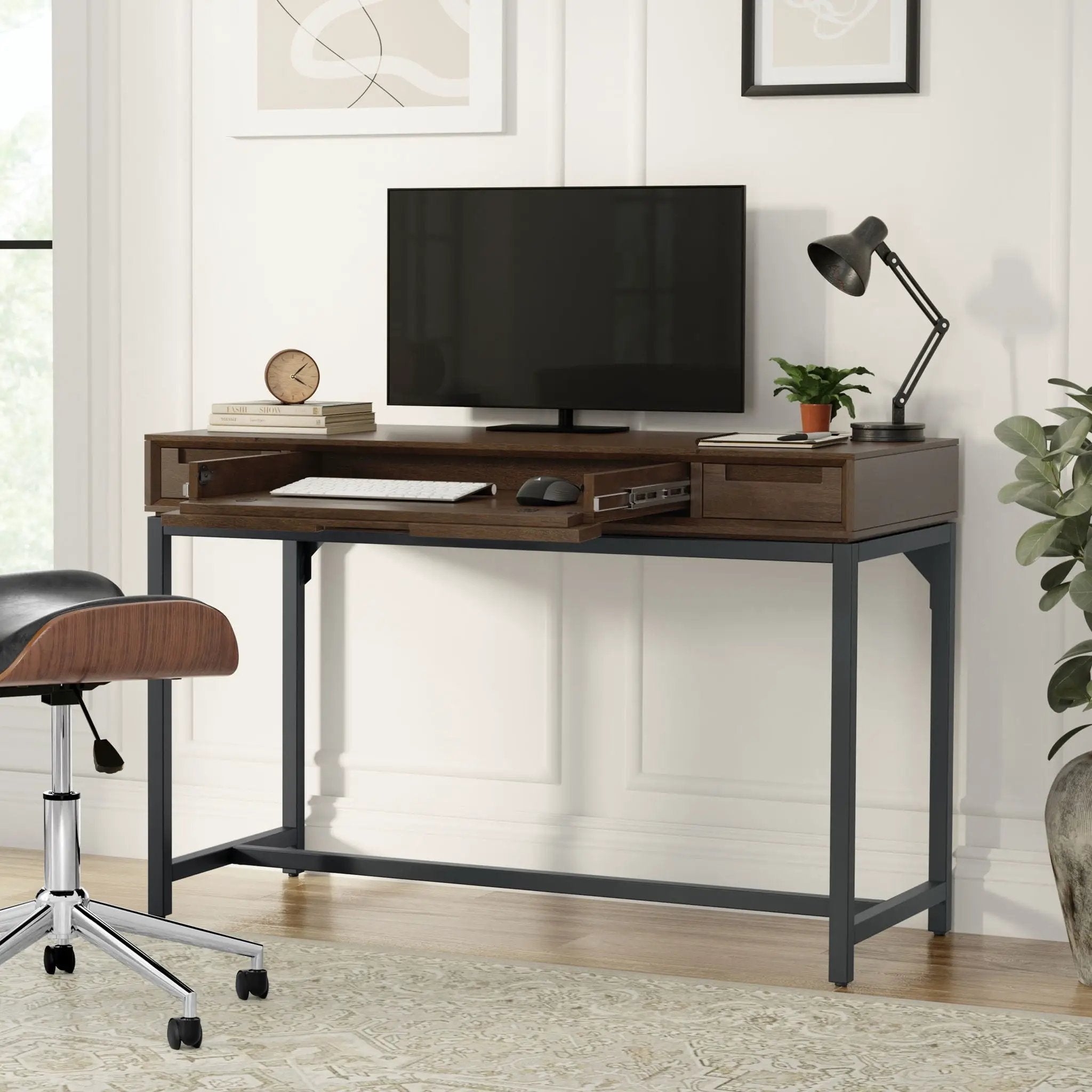 Banting - Small Desk - Walnut Brown by HouseOfZazla