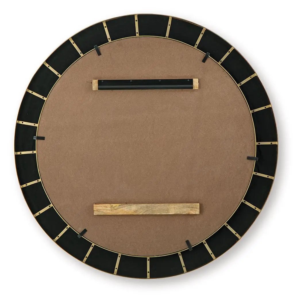 Corinsworth - Accent Mirror - Charcoal / Brass Finish by Unique Piece Furniture