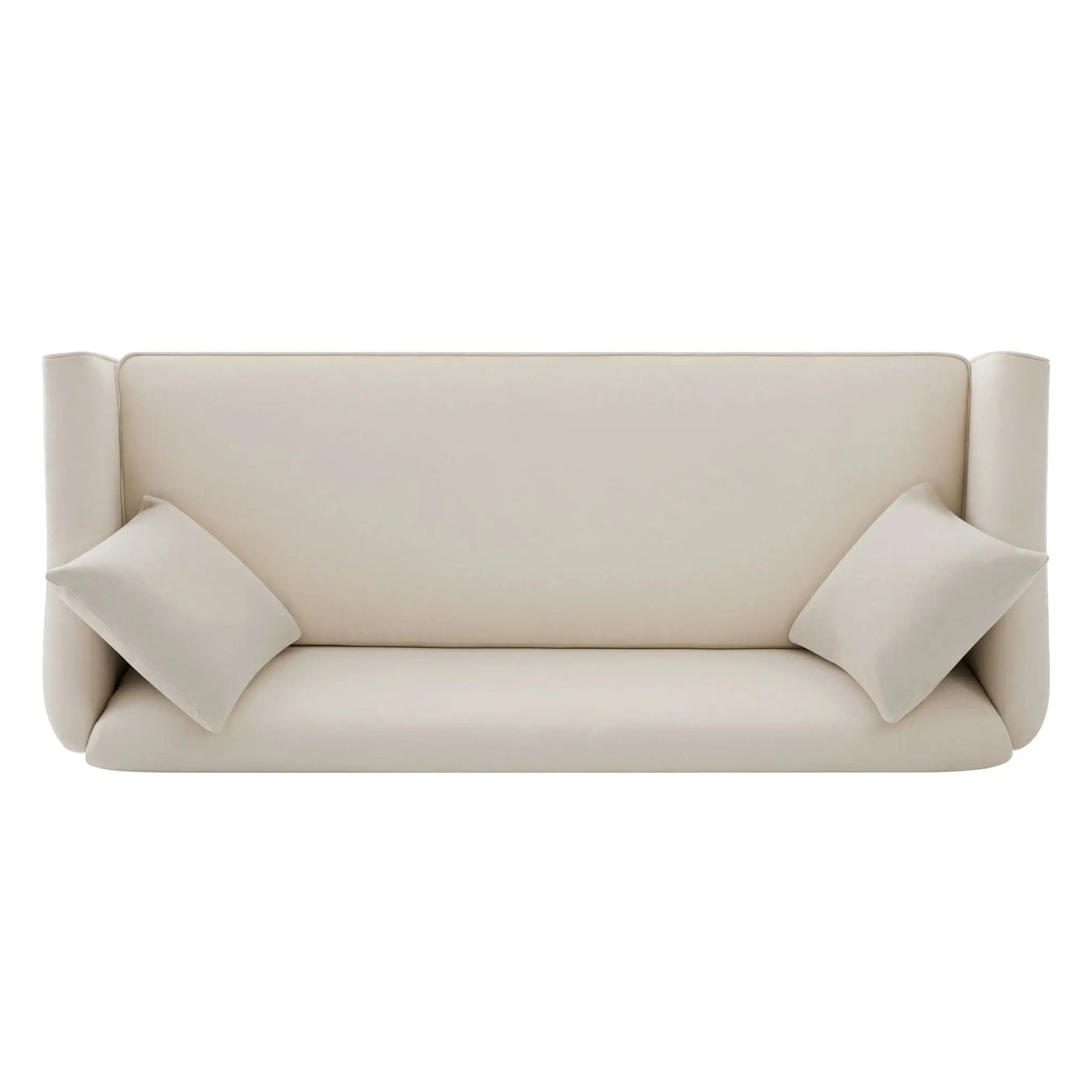 3 Seater Sofa With Wrap Around Armrests And Throw Pillows by HouseOfZazla