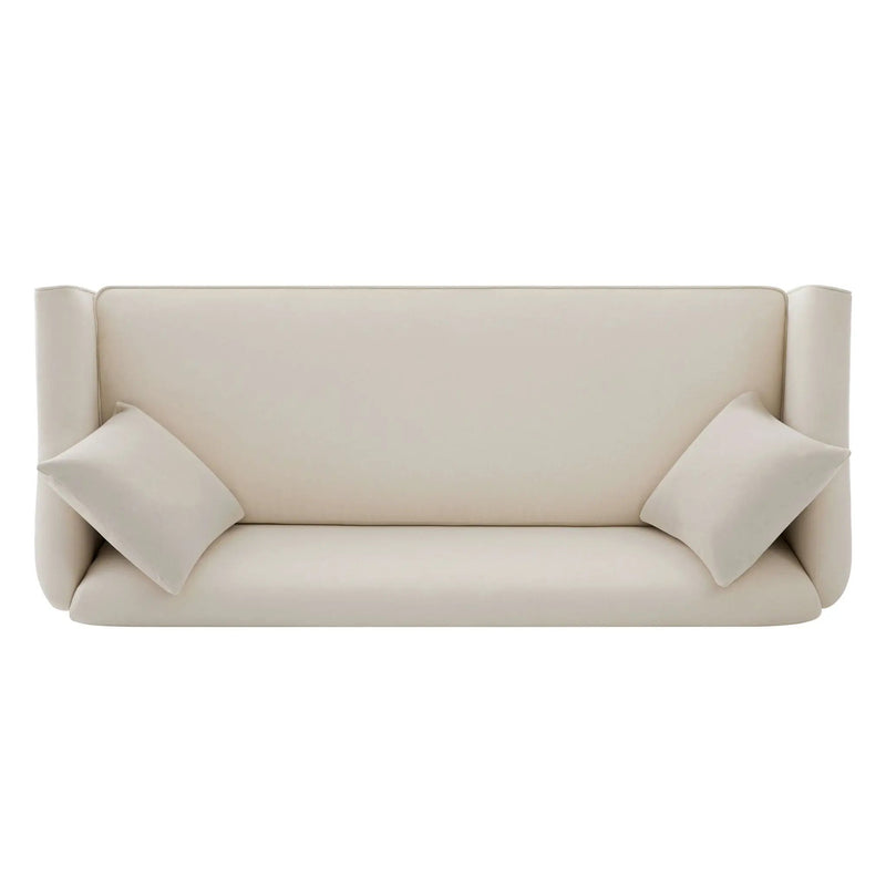 3 Seater Sofa With Wrap Around Armrests And Throw Pillows by HouseOfZazla