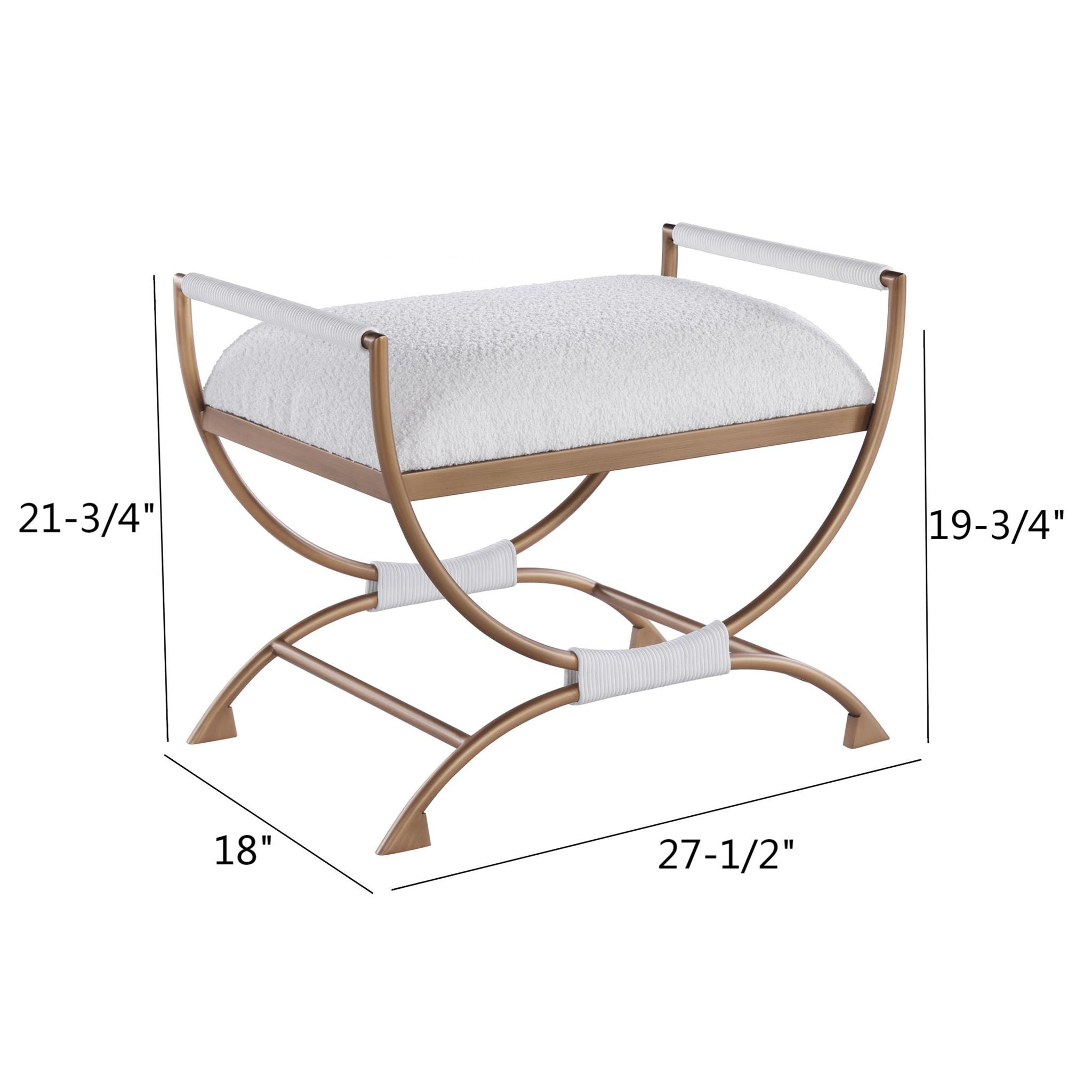 Nora - Bench - White by HouseOfZazla