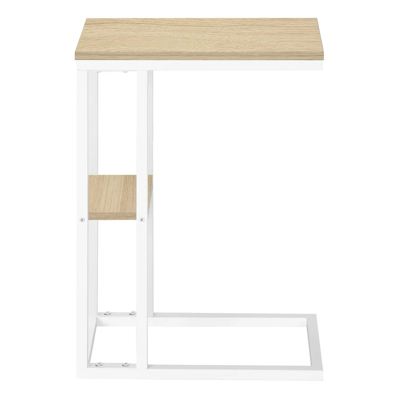 Accent Table, C - Shaped, Marble Look Contemporary & Modern Convenient Design by Unique Piece Furniture
