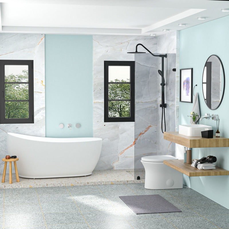 Modern European Design Ceramic Rectangular Vessel Bathroom Sink by HouseOfZazla