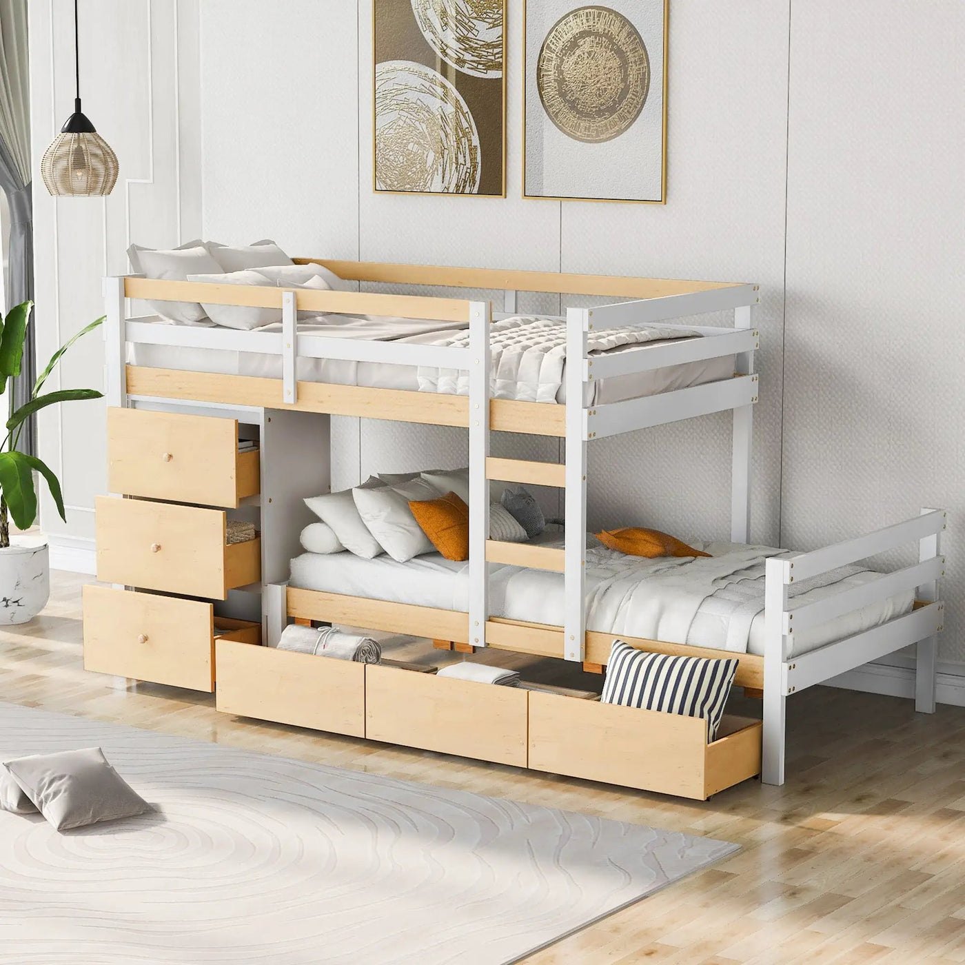 Loft Bunk Bed With Drawers And Ladder by HouseOfZazla