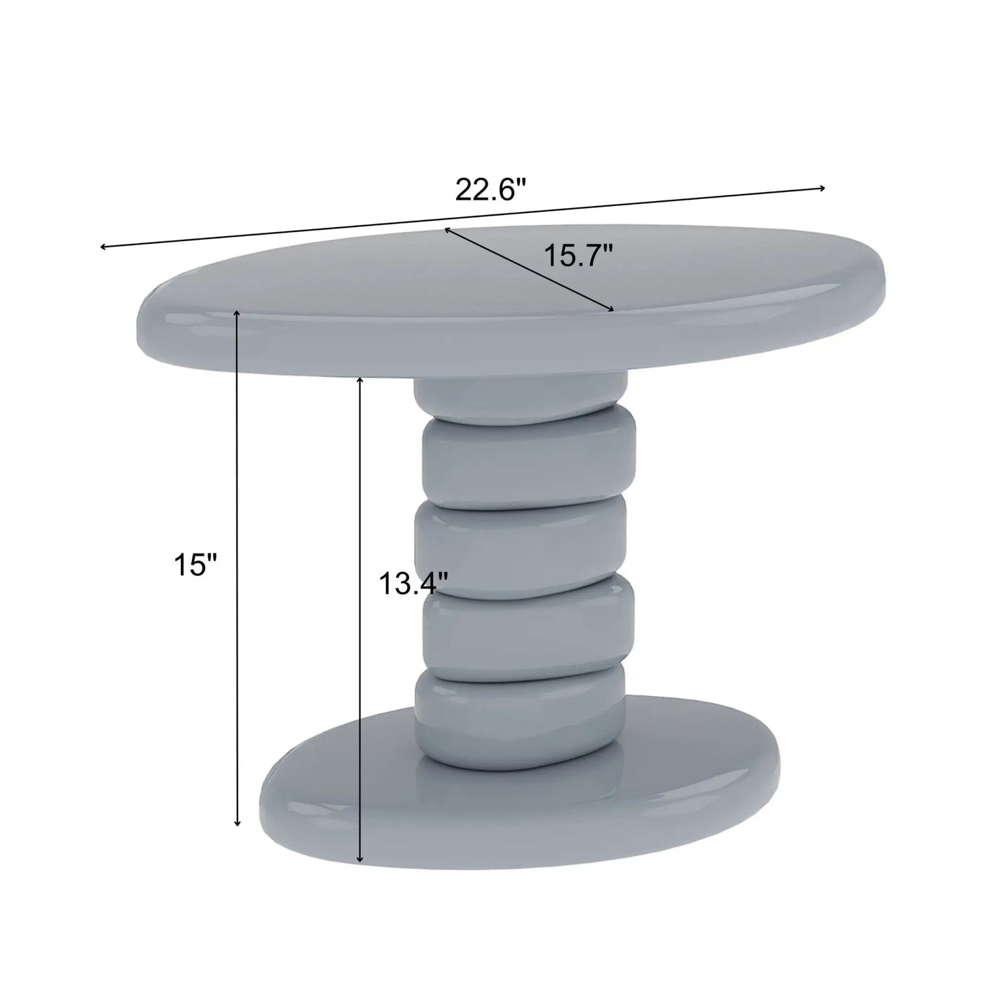 Stacked Cobblestone End Table by Unique Piece Furniture