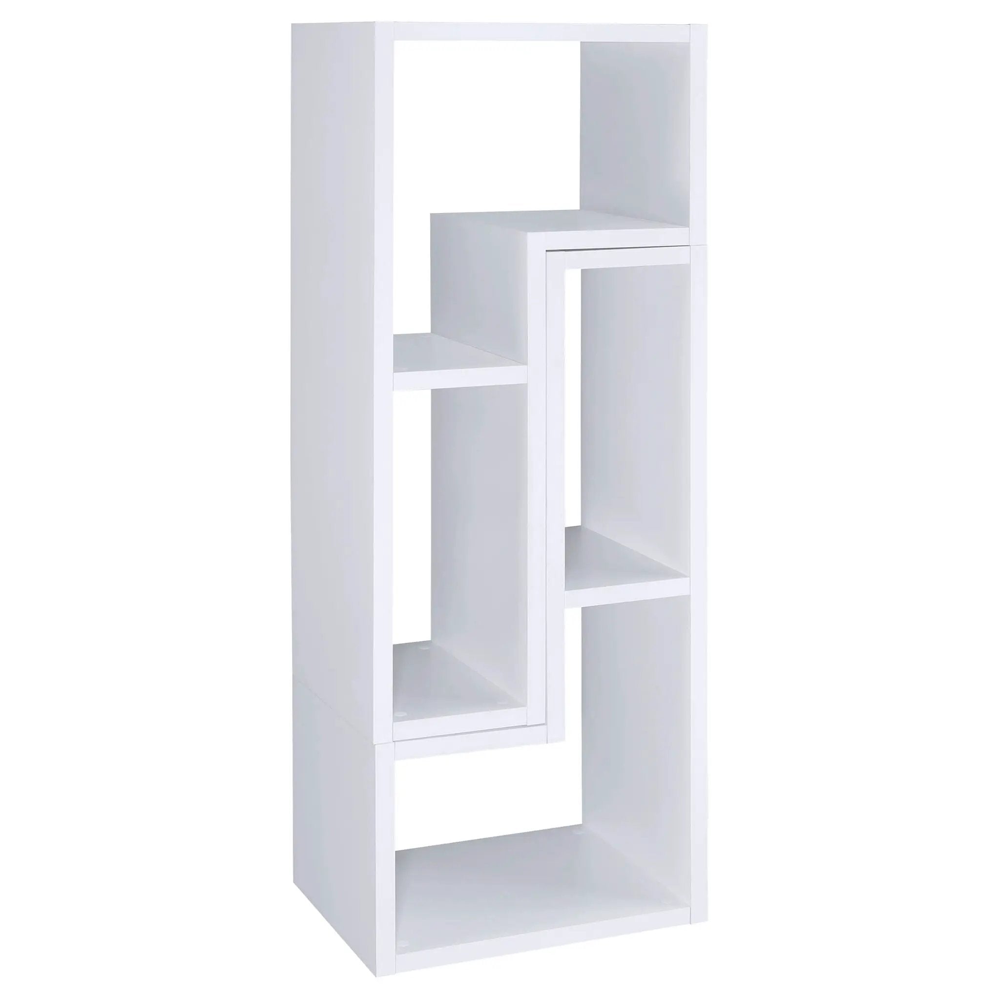 Velma Multipurpose TV Stand and Bookshelf White by Unique Piece Furniture