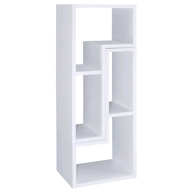 Velma Multipurpose TV Stand and Bookshelf White by Unique Piece Furniture