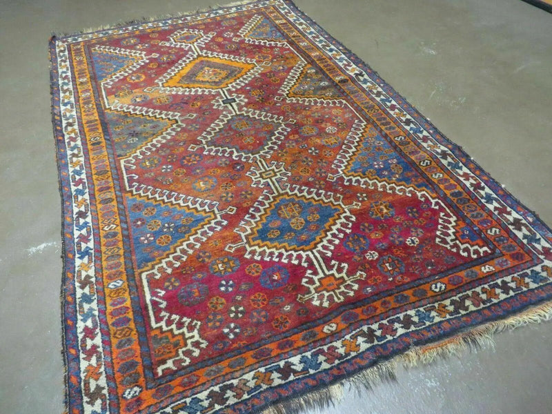 4' X 7' Antique Handmade Tribal Turkish Wool Rug Nice by Jewel Rugs