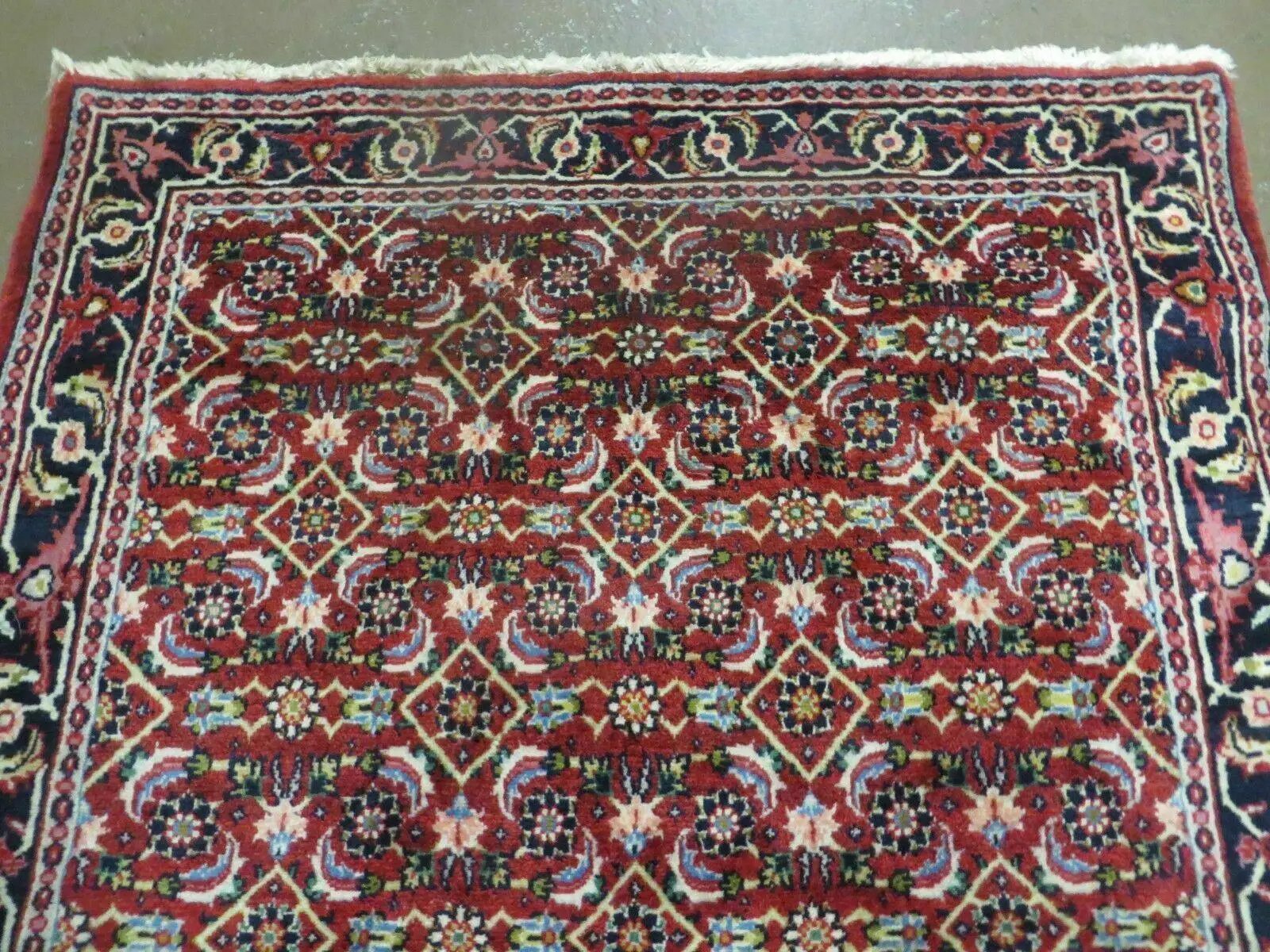 3' X 5' Handmade Knotted Indian Amritsar Floral Oriental Wool Red Rug Organic Nice by Jewel Rugs