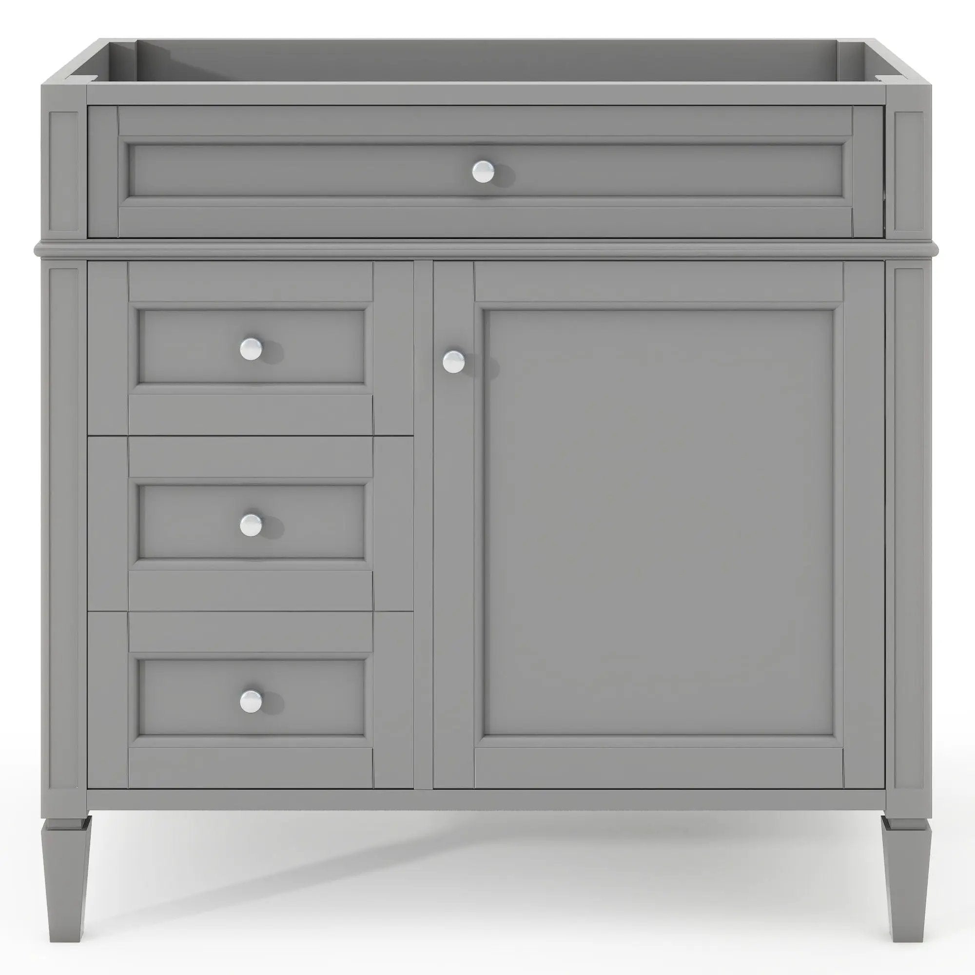 Bathroom Vanity With 2 Drawers And Tip-Out Drawer, Storage Cabinet by Unique Piece Furniture