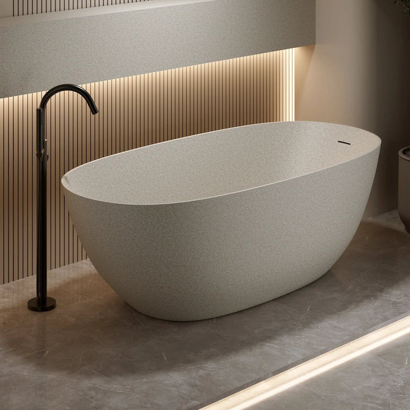 61'' Freestanding Bathtub with Overflow and Pop-up Drain by HouseOfZazla