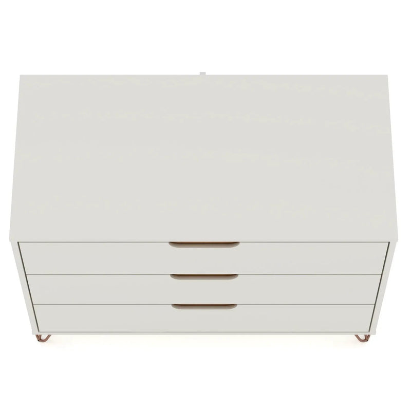 Rockefeller - Dresser & 3 Drawer - Off White by HouseOfZazla