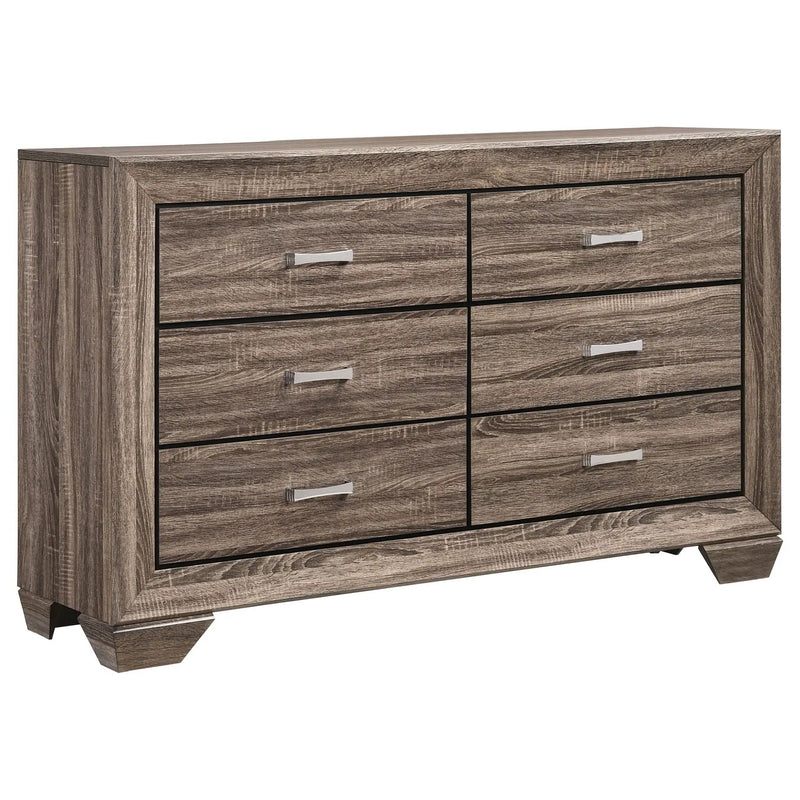 Kauffman 4-piece California King Bedroom Set Washed Taupe by Unique Piece Furniture
