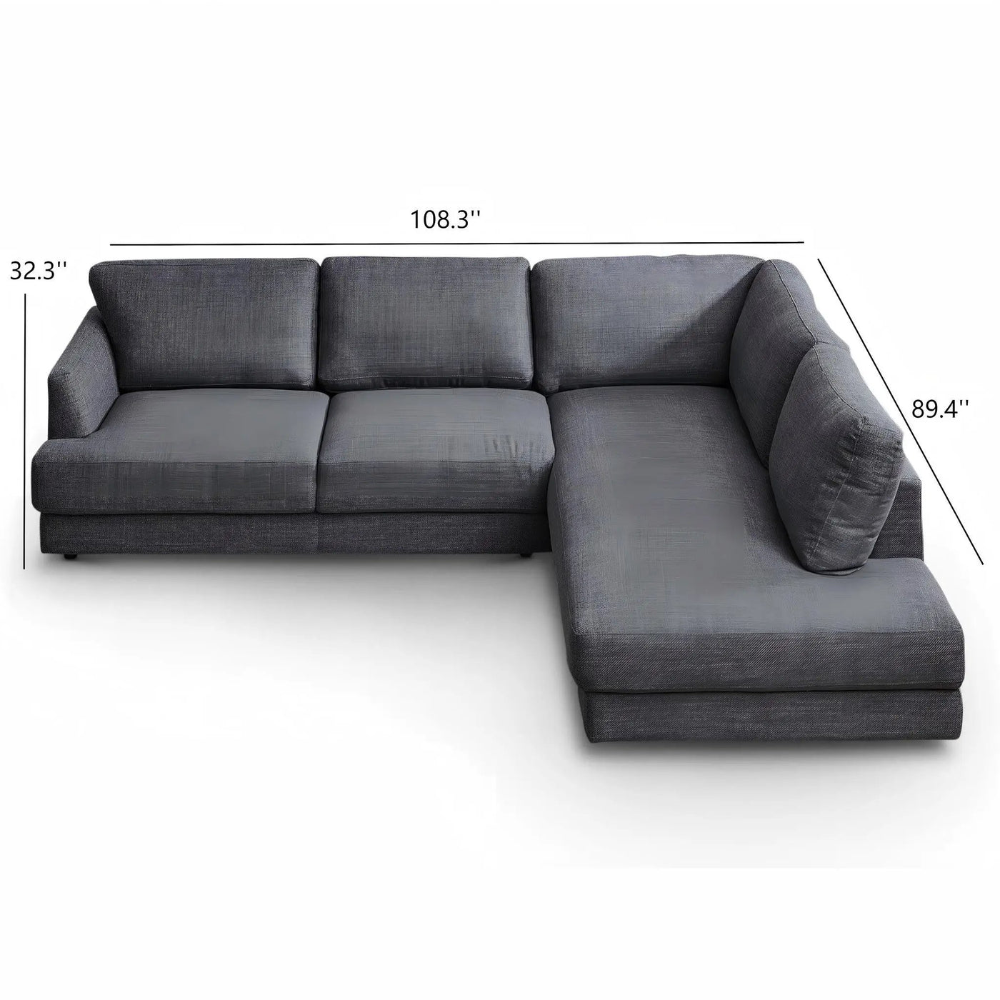 Glander - Comfortable Cozy Sectional Sofa by Unique Piece Furniture