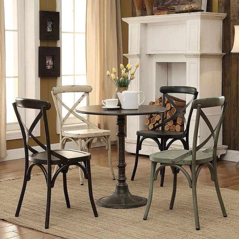 Oswego Round 30-inch Bistro Dining Table Bronze by Unique Piece Furniture