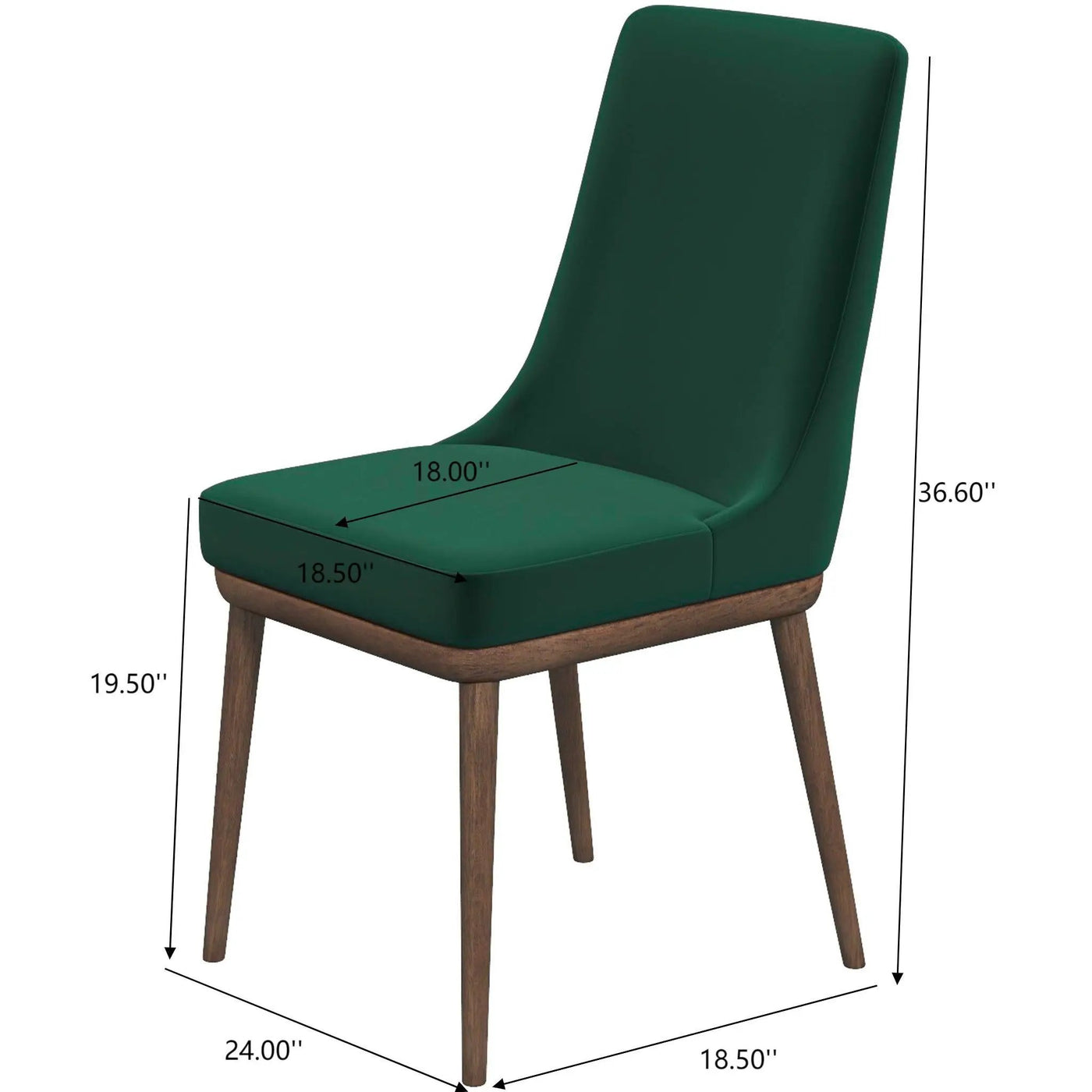 Kate - Mid-Century Modern Dining Chair (Set of 2) by HouseOfZazla