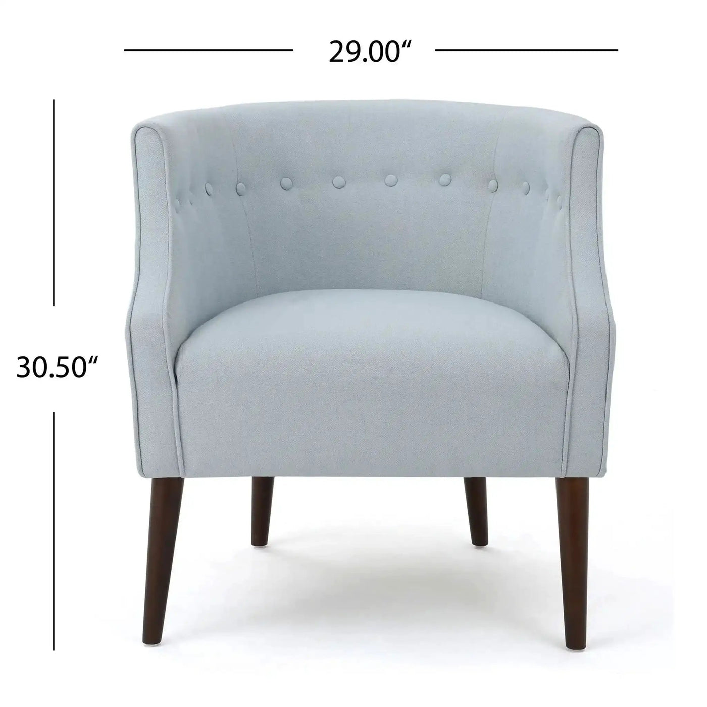 Contemporary Upholstered Club Chair With Button Tufting by HouseOfZazla