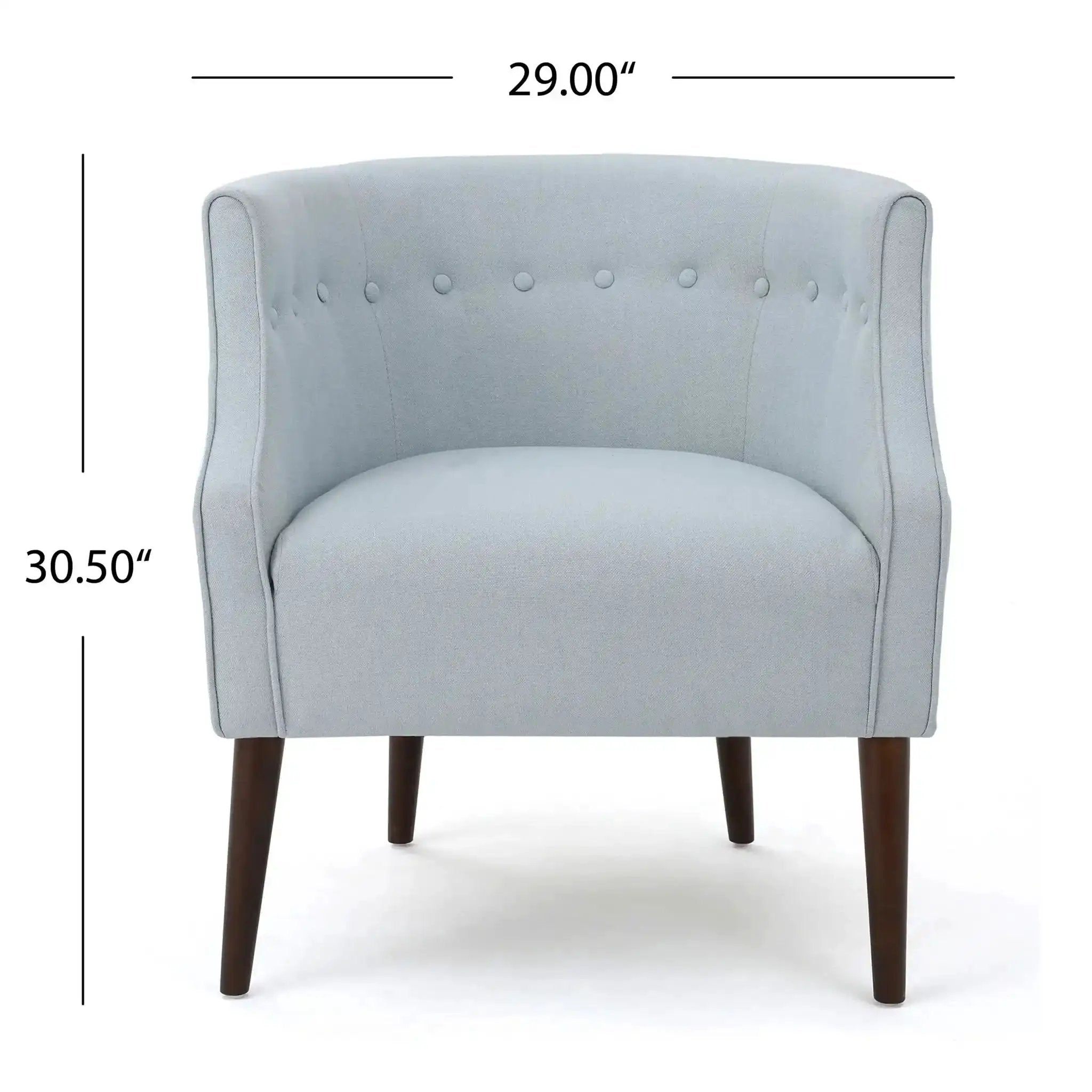 Contemporary Upholstered Club Chair With Button Tufting by HouseOfZazla