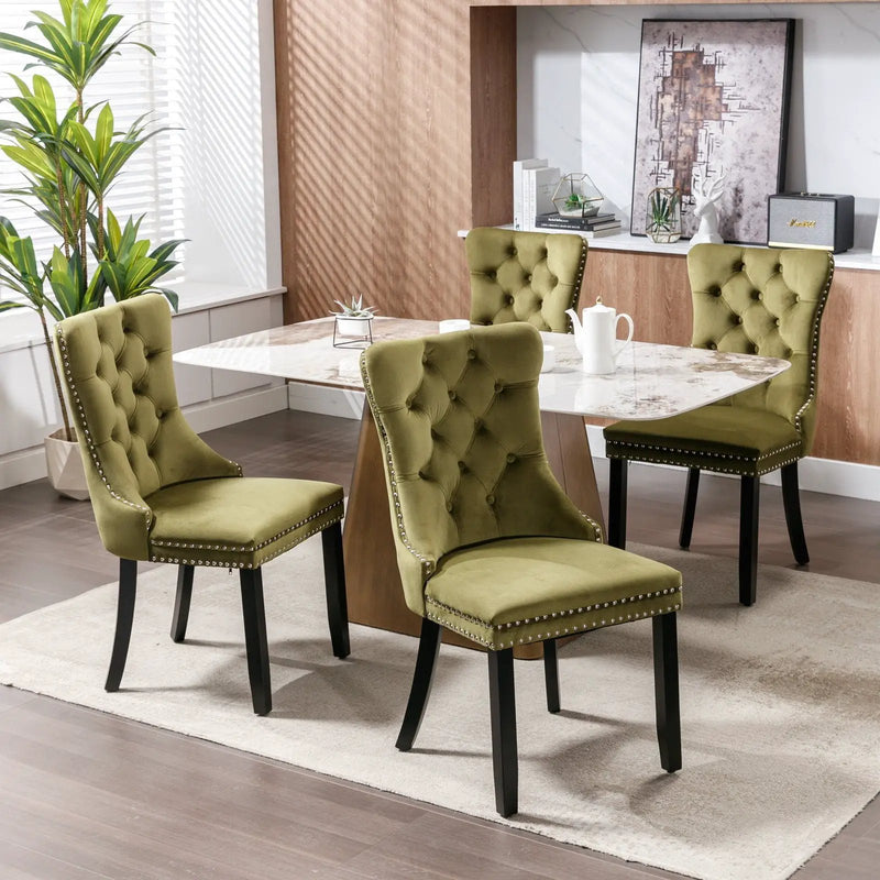 Nikki - High-End Tufted Dining Chair (Set of 2) by HouseOfZazla