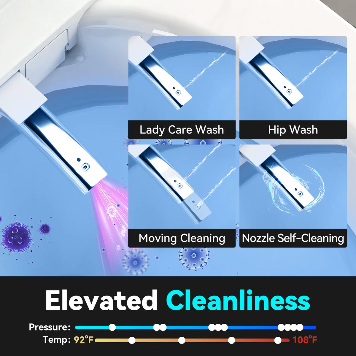 Smart Toilets with Heated Bidet Seat by HouseOfZazla