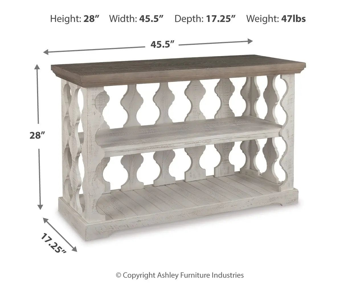 Havalance - Console Sofa Table - Gray / White by Unique Piece Furniture