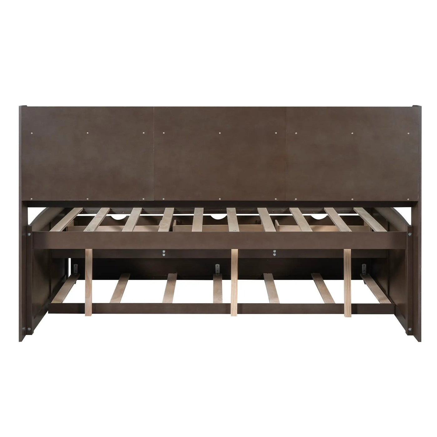 Captain Bed With Built In Bookshelves, 3 Storage Drawers, And Trundle by HouseOfZazla