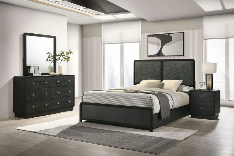 Cavelle 4-piece Full Bedroom Set Black by Unique Piece Furniture