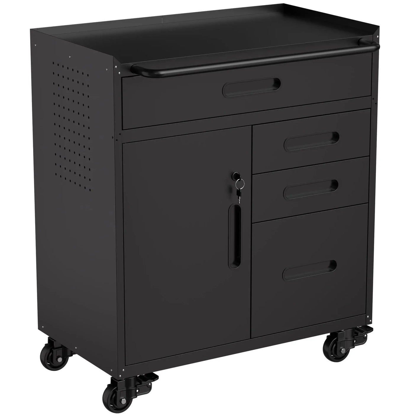 Rolling Tool Cabinet Heavy Duty Garage Storage With Lockable Doors & Drawers by HouseOfZazla