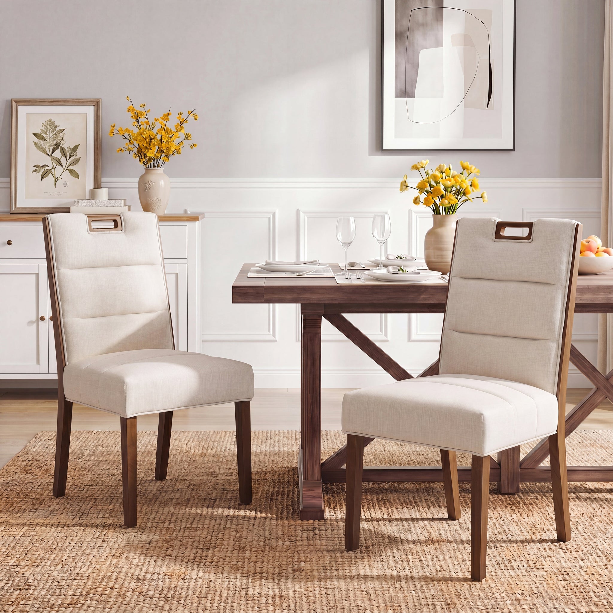 Upholstered Armless Dining Chairs by HouseOfZazla