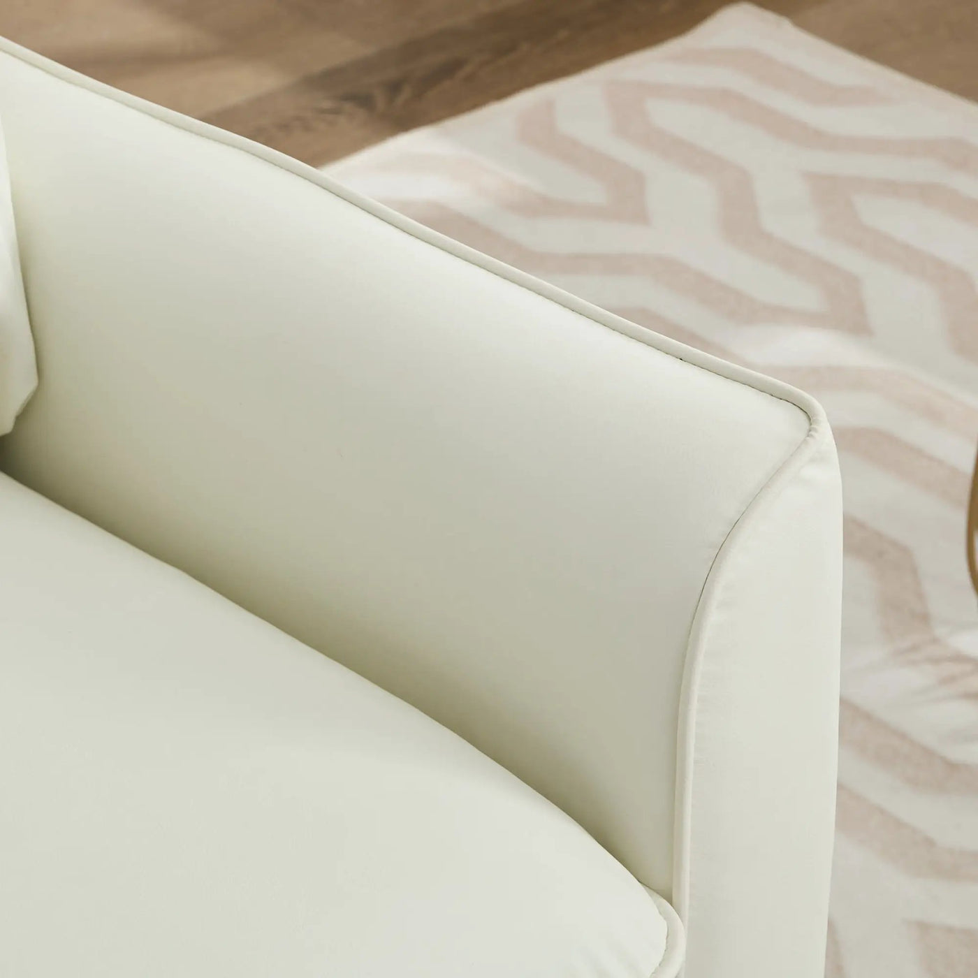 Nordic Retro Light Luxury Upholstered Sofa Chair by Unique Piece Furniture