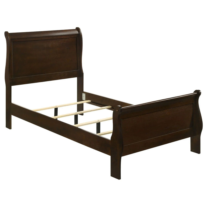 Louis Philippe 4-piece Twin Bedroom Set Cappuccino by Unique Piece Furniture