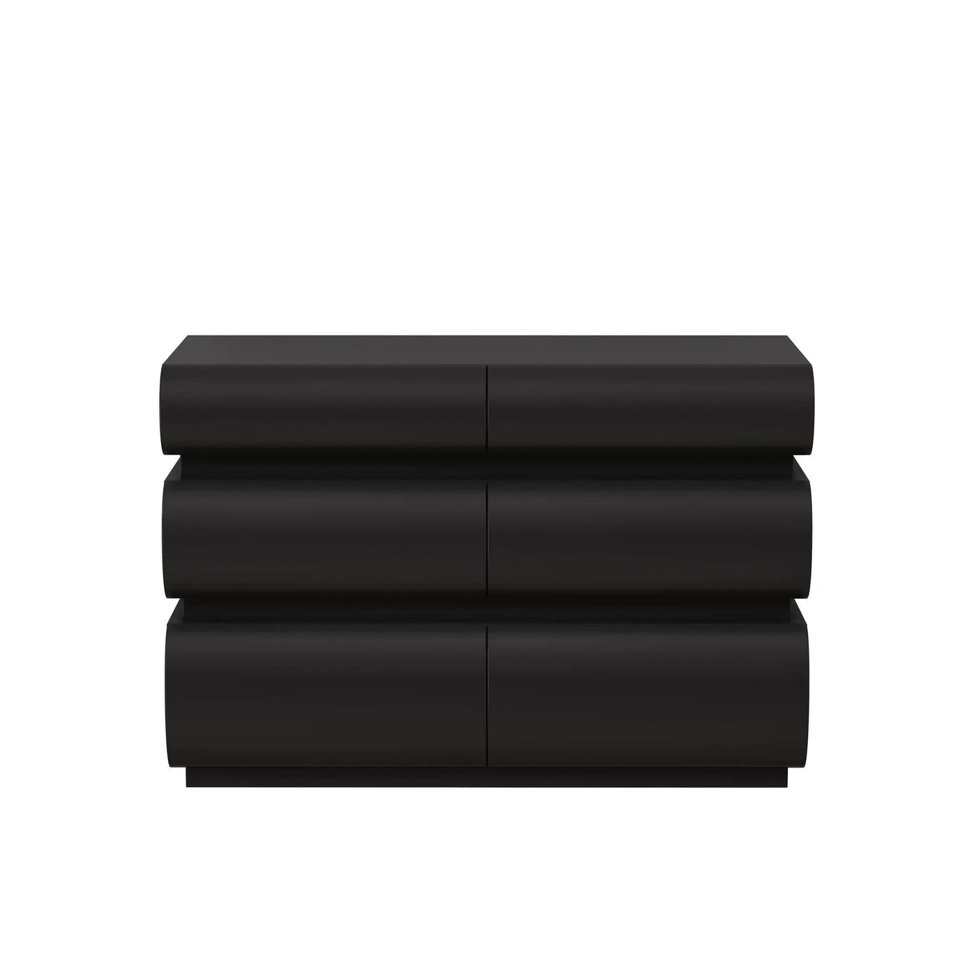 Minimalist Modern 6 Drawer Dresser, Handle Free Design With Wide Storage by HouseOfZazla