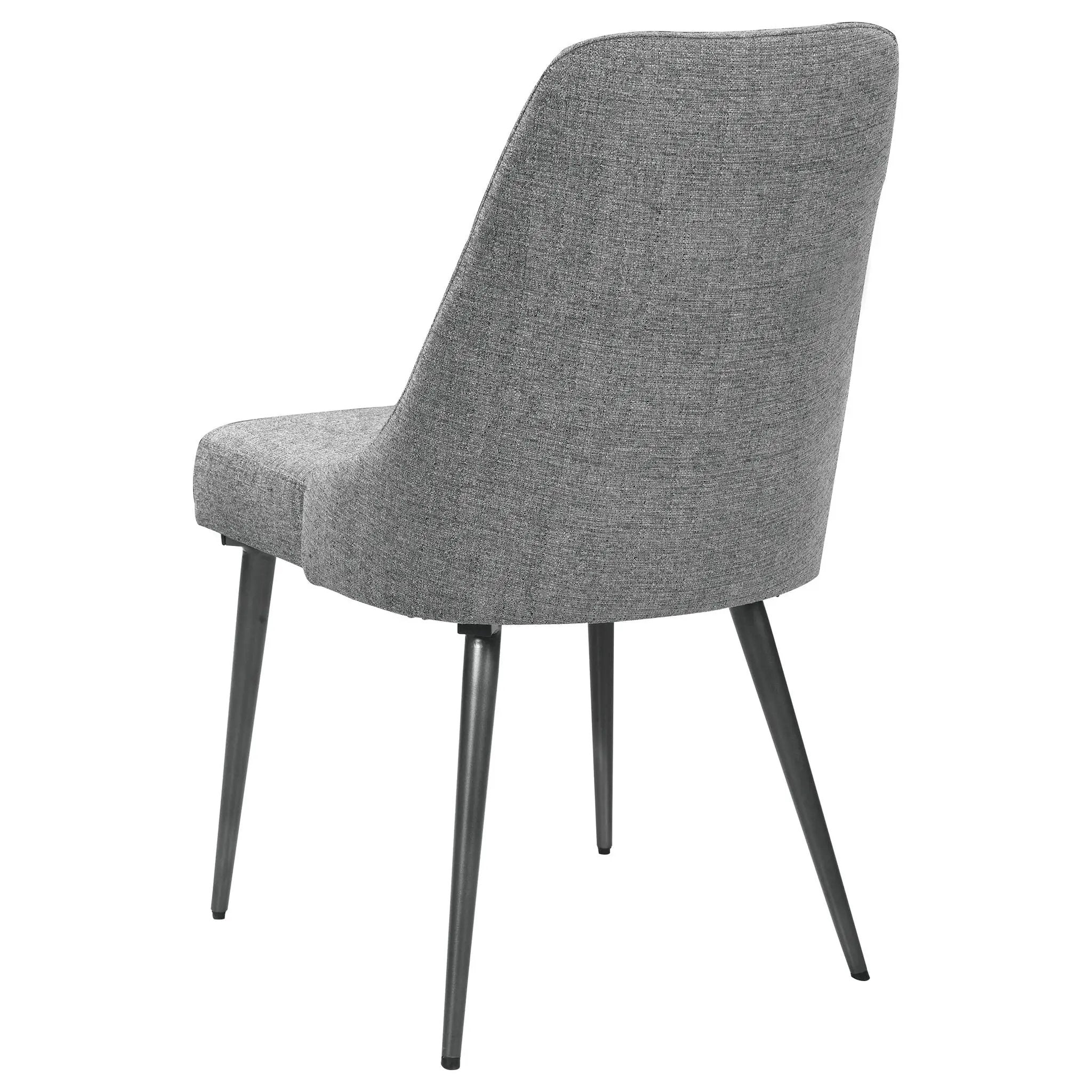 Side Chairs Upholstered With Tapered Legs (Set of 2) - Gray by HouseOfZazla