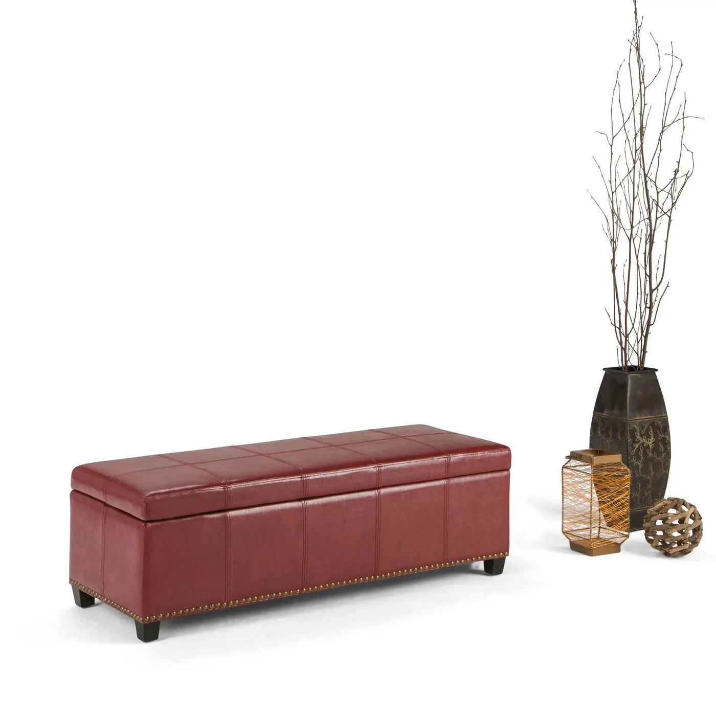 Kingsley - Upholstered Large Storage Ottoman by HouseOfZazla