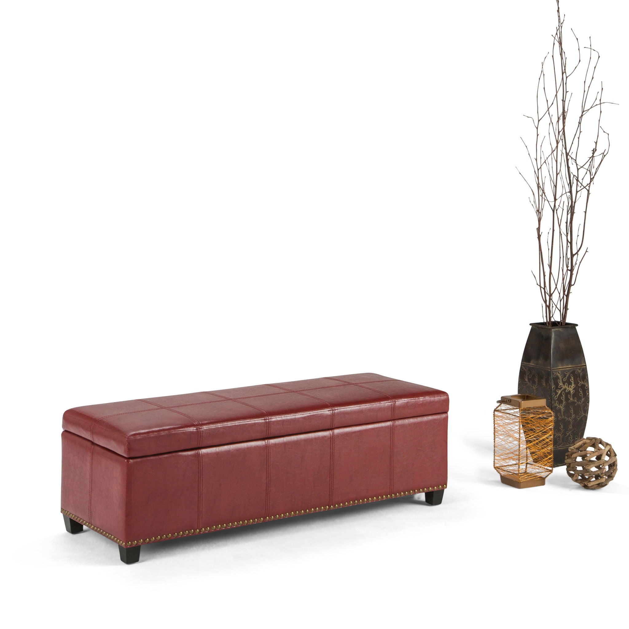 Kingsley - Upholstered Large Storage Ottoman by HouseOfZazla