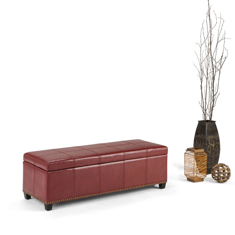 Kingsley - Upholstered Large Storage Ottoman by HouseOfZazla
