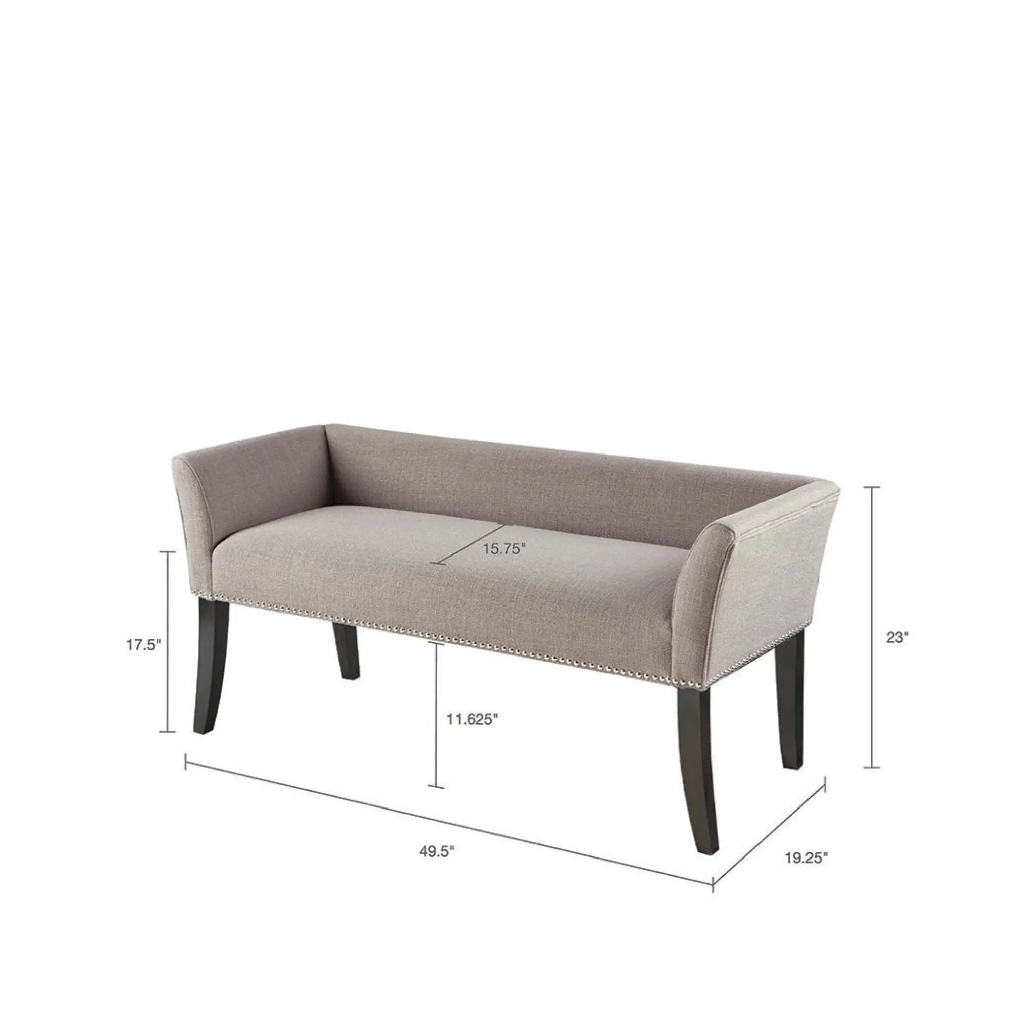 Elegant Design Bench Upholstery, Solid Wood Frame by HouseOfZazla