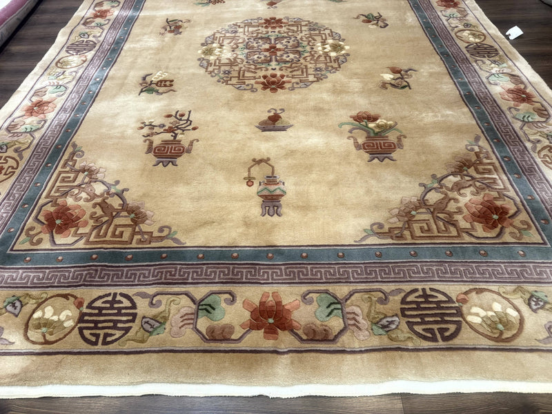 Chinese Wool Rug 8x12, Chinese 90 Line Rug by Jewel Rugs