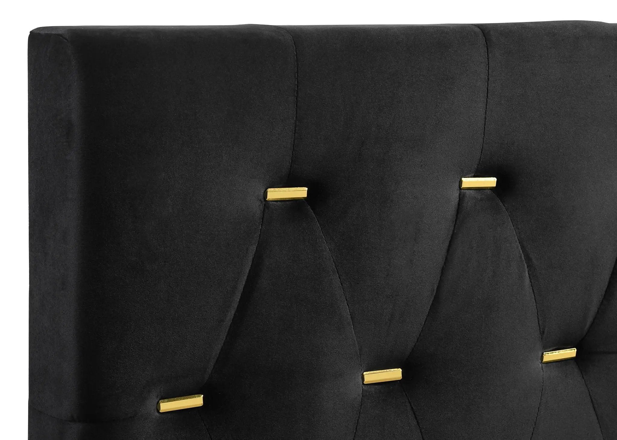 Kendall Upholstered Eastern King Panel Bed Black by Unique Piece Furniture