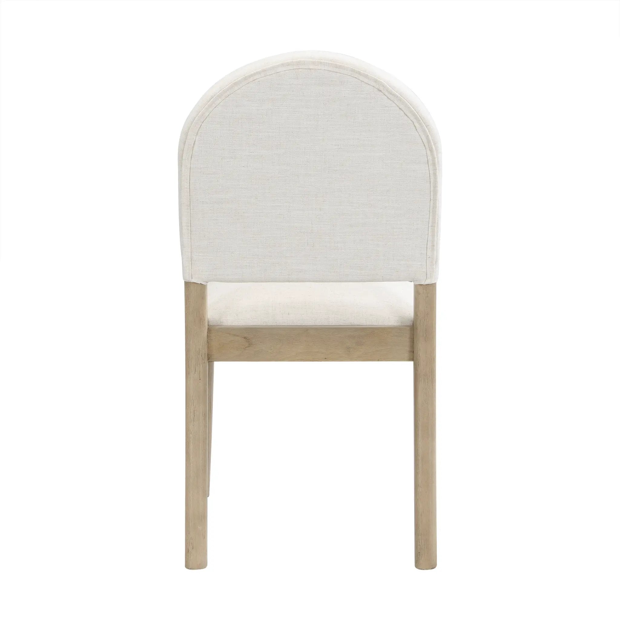 Dining Chairs with Back Mid Century Fabric Upholstered Armless Set of 2 by HouseOfZazla