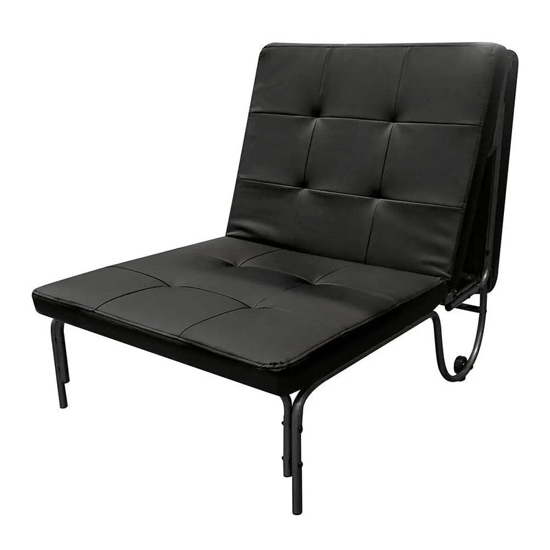 Senon - Adjustable Chair Futon - Silver & Black by Unique Piece Furniture