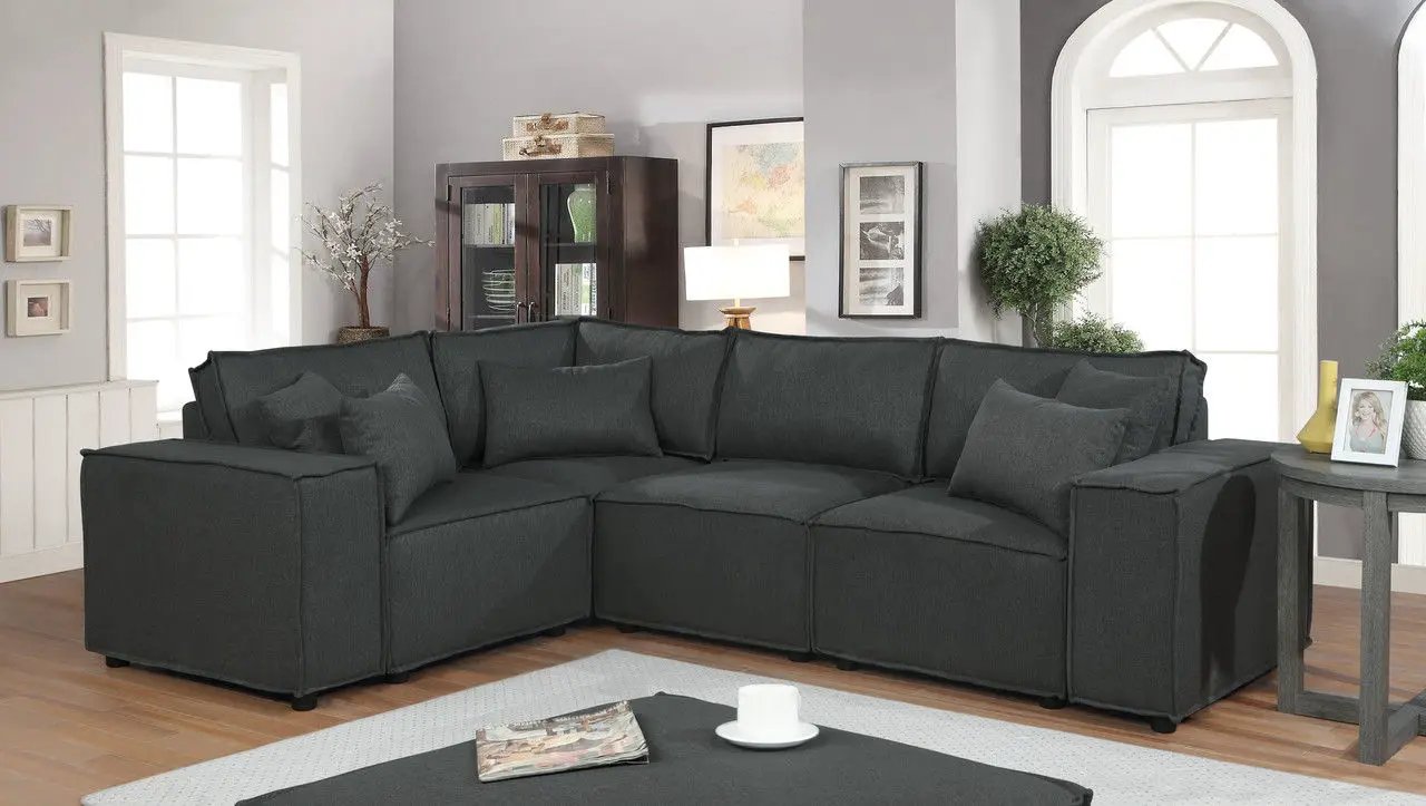 Melrose - Modular Sectional Sofa With Ottoman by Unique Piece Furniture